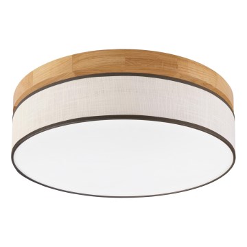 Brilagi - LED Ceiling Light BELLADONNA LED/36W/230V diameter 40 cm cream/oak
