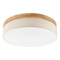 Brilagi - LED Ceiling Light BELLADONNA LED/36W/230V diameter 50 cm cream/oak