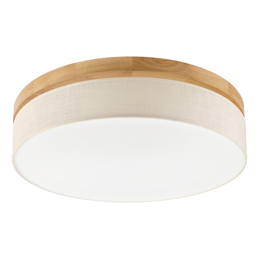 Brilagi - LED Ceiling Light BELLADONNA LED/36W/230V diameter 50 cm cream/oak