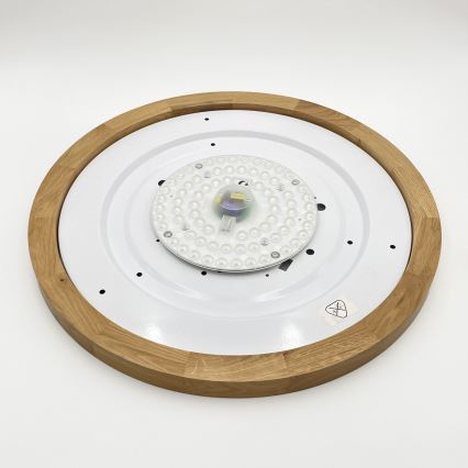 Brilagi - LED Ceiling Light BELLADONNA LED/36W/230V diameter 50 cm cream/oak