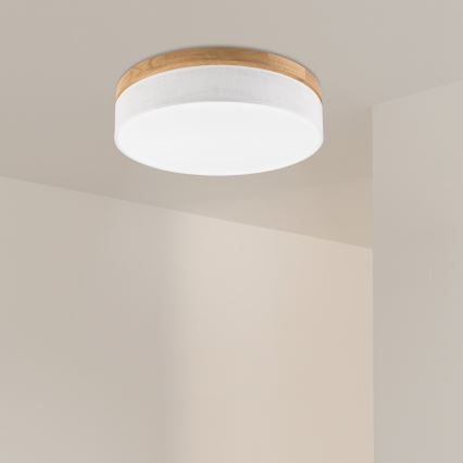 Brilagi - LED Ceiling Light BELLADONNA LED/36W/230V Ø 50 cm white/oak
