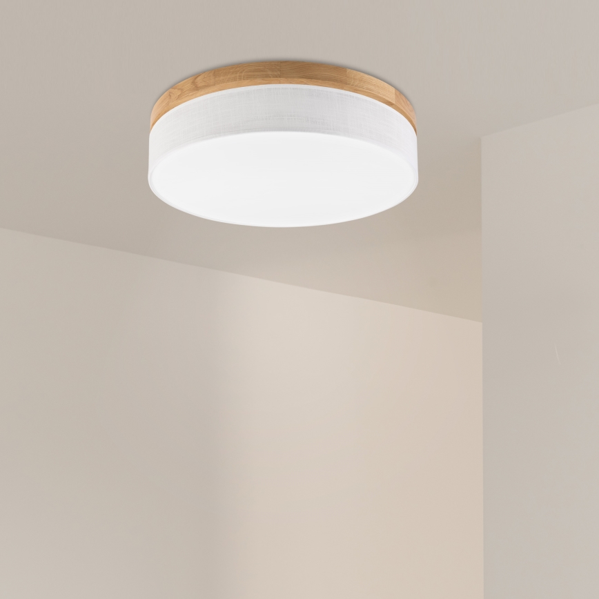 Brilagi - LED Ceiling Light BELLADONNA LED/36W/230V Ø 50 cm white/oak