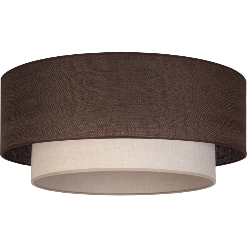 Brilagi - LED Ceiling Light BOHO ECO 1xE27/10W/230V dia. 40 cm Brown/Cream