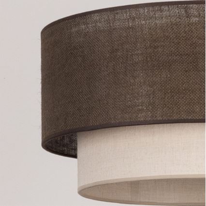Brilagi - LED Ceiling Light BOHO ECO 1xE27/10W/230V dia. 40 cm Brown/Cream