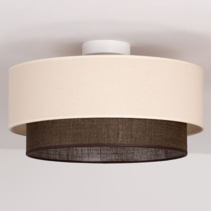 Brilagi - LED ceiling light BOHO STYLE 1xE27/15W/230V Ø 40 cm cream/brown