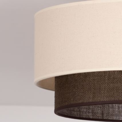 Brilagi - LED ceiling light BOHO STYLE 1xE27/15W/230V Ø 40 cm cream/brown