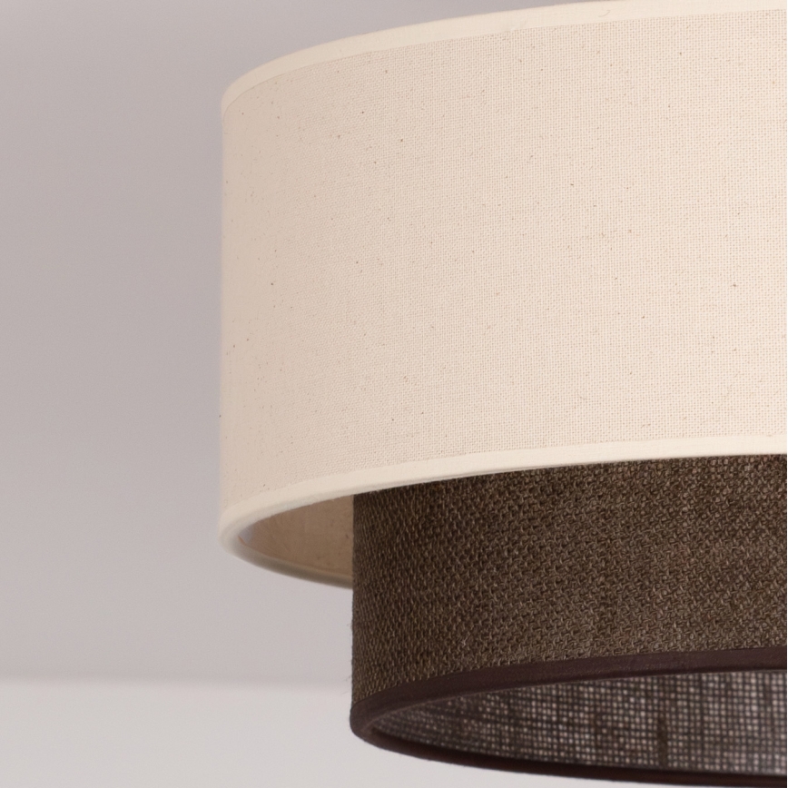 Brilagi - LED ceiling light BOHO STYLE 1xE27/15W/230V Ø 40 cm cream/brown