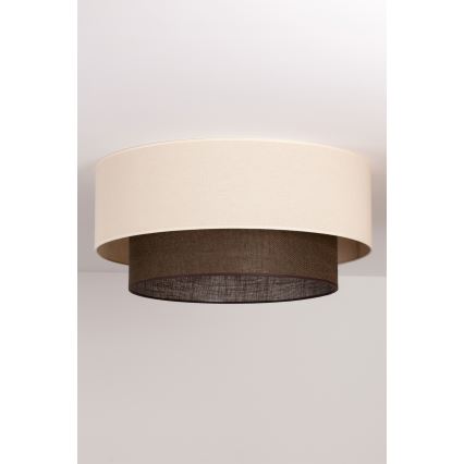 Brilagi - LED Ceiling Light BOHO STYLE 3xE27/15W/230V Ø 60 cm cream/brown