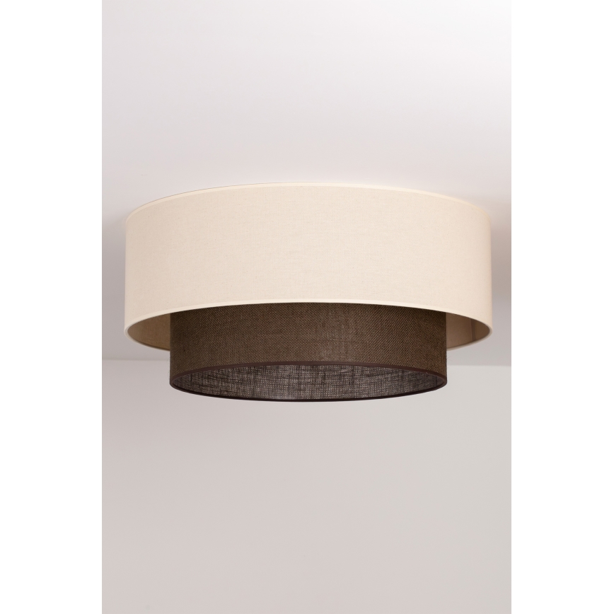 Brilagi - LED Ceiling Light BOHO STYLE 3xE27/15W/230V Ø 60 cm cream/brown