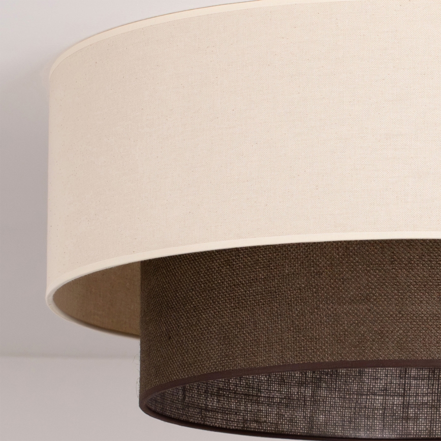 Brilagi - LED Ceiling Light BOHO STYLE 3xE27/15W/230V Ø 60 cm cream/brown