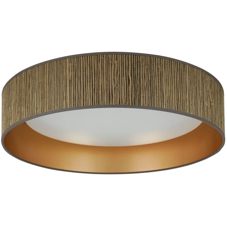 Brilagi - LED Ceiling light BOSTON ROLLER LED/24W/230V d. 45 cm straw brown/gold
