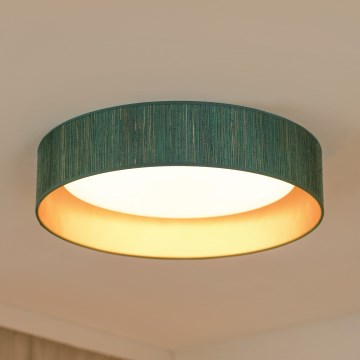 Brilagi - LED Ceiling light BOSTON ROLLER LED/24W/230V d. 45 cm straw green/gold