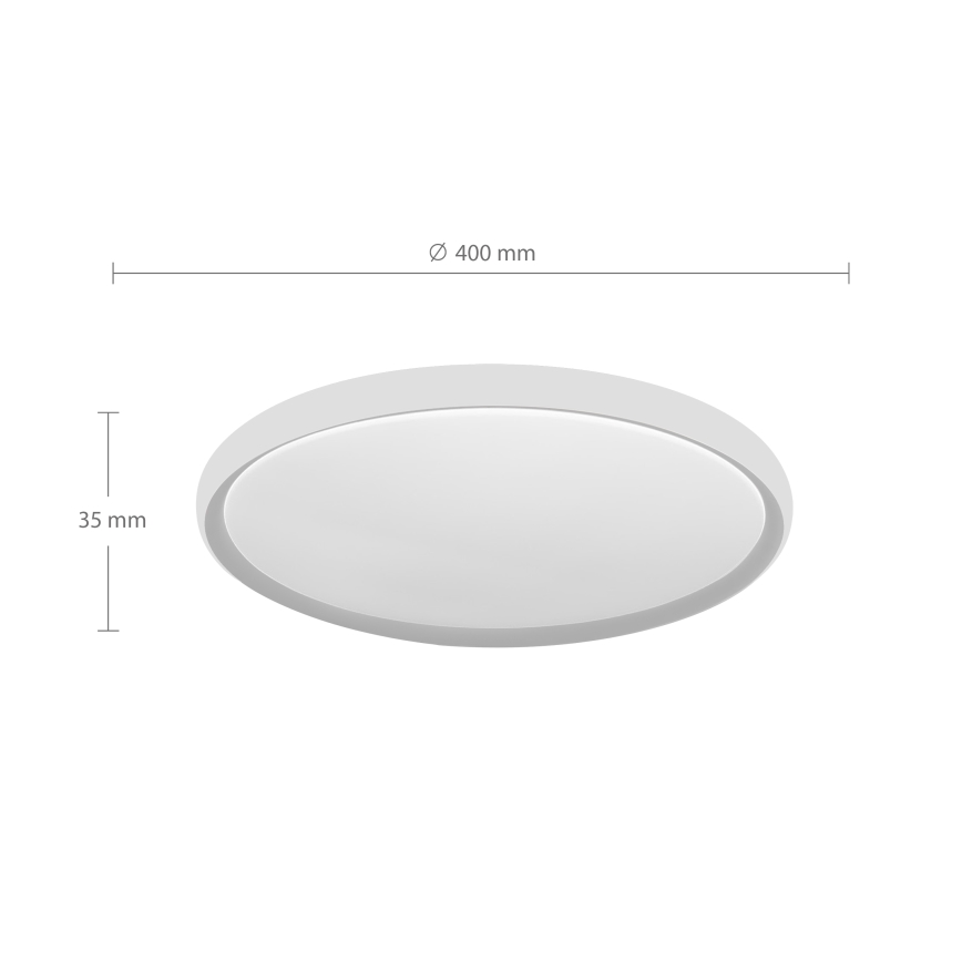 Brilagi - LED Ceiling Light CARLOS, LED/24W/230V, Ø 40 cm, White