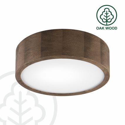 BRILAGI - LED Ceiling Light CARVALHO 1xE27/15W/230V Oak-Walnut Ø 27 cm