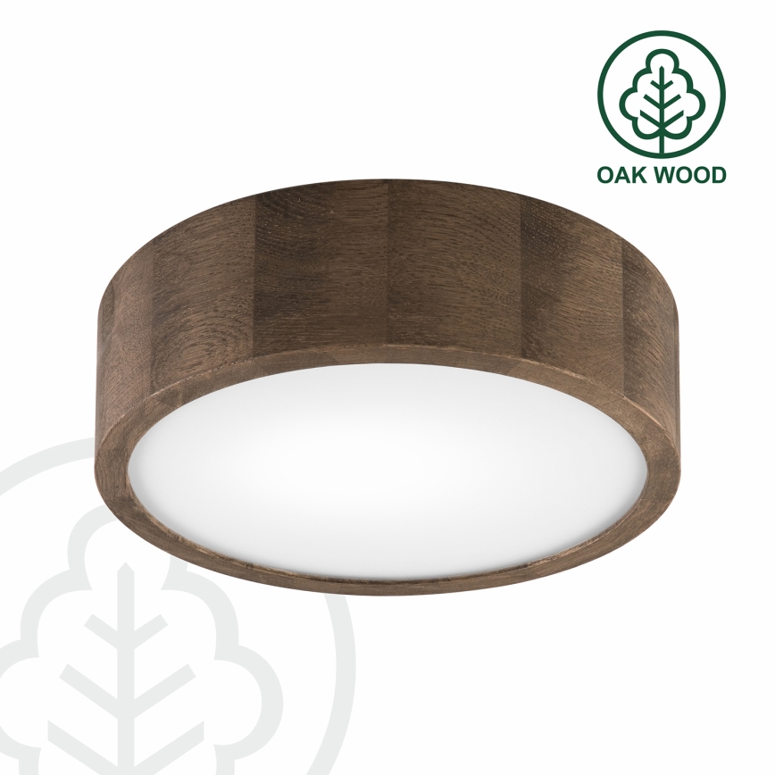BRILAGI - LED Ceiling Light CARVALHO 1xE27/15W/230V Oak-Walnut Ø 27 cm