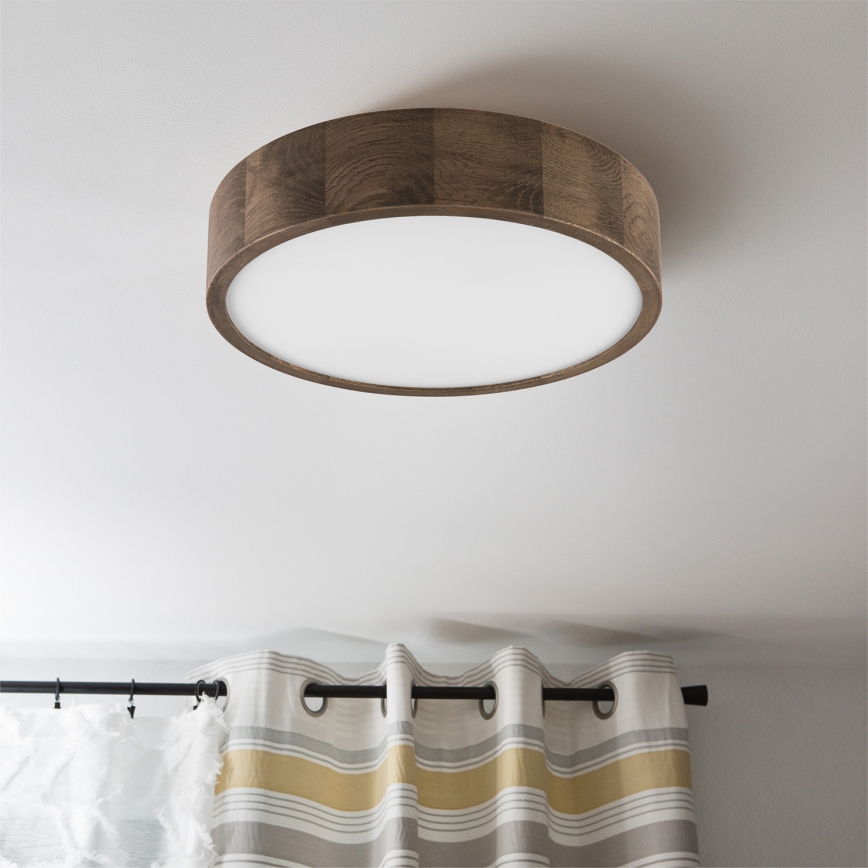 Brilagi - LED Ceiling light CARVALHO 2xE27/60W/230V oak walnut d. 37 cm