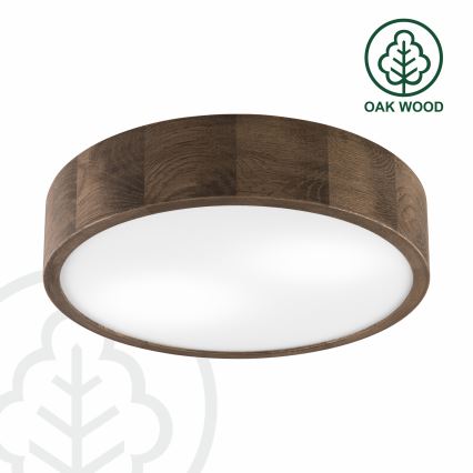 Brilagi - LED Ceiling light CARVALHO 2xE27/60W/230V oak walnut d. 37 cm