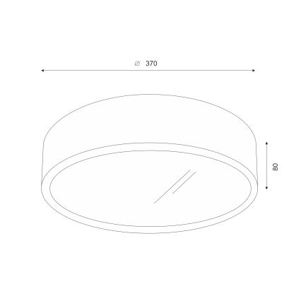 Brilagi - LED Ceiling light CARVALHO 2xE27/60W/230V oak walnut d. 37 cm