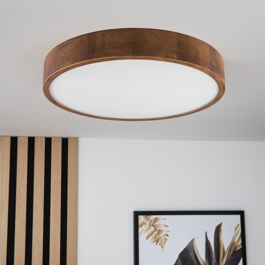 Brilagi - LED Ceiling light CARVALHO 3xE27/60W/230V oak cherry d. 47 cm