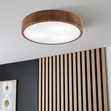 Brilagi - LED Ceiling light CARVALHO 3xE27/60W/230V oak cherry d. 47 cm