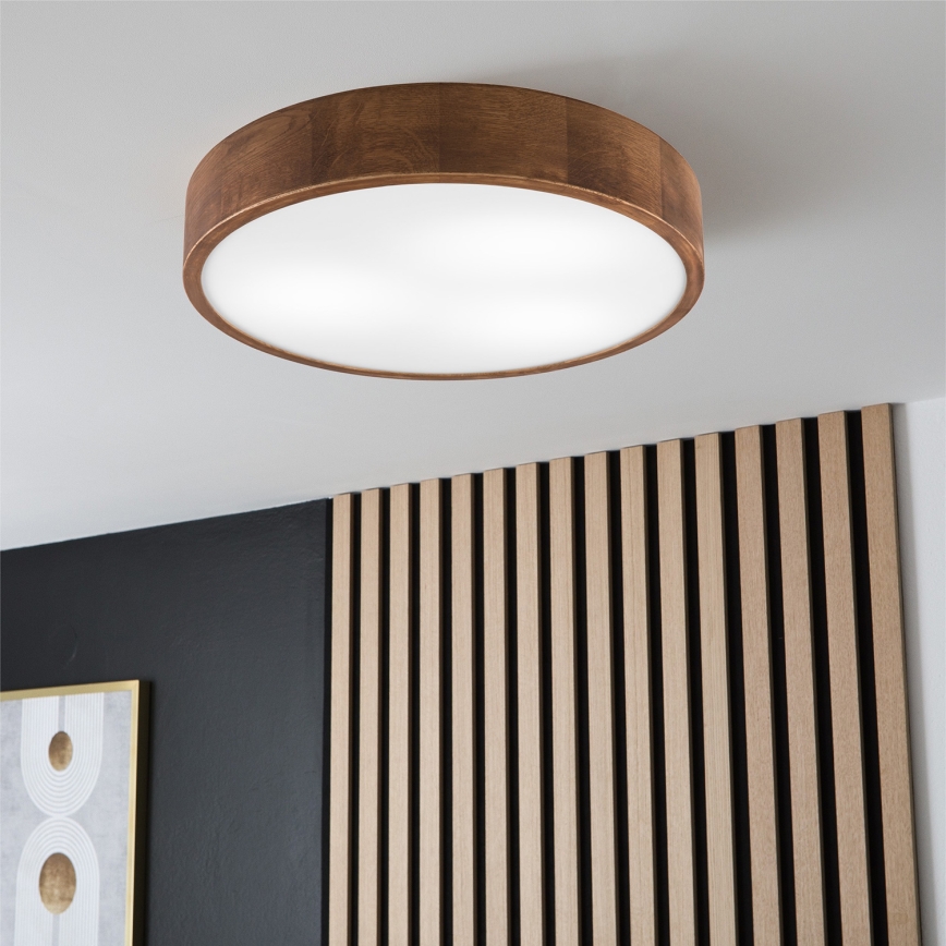 Brilagi - LED Ceiling light CARVALHO 3xE27/60W/230V oak cherry d. 47 cm