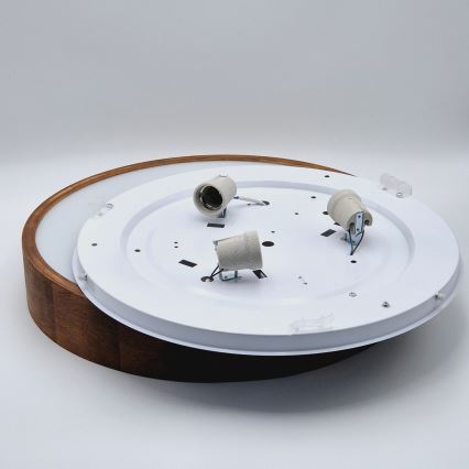 Brilagi - LED Ceiling light CARVALHO 3xE27/60W/230V oak cherry d. 47 cm