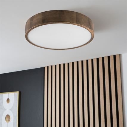 Brilagi - LED Ceiling light CARVALHO 3xE27/60W/230V oak walnut d. 47 cm
