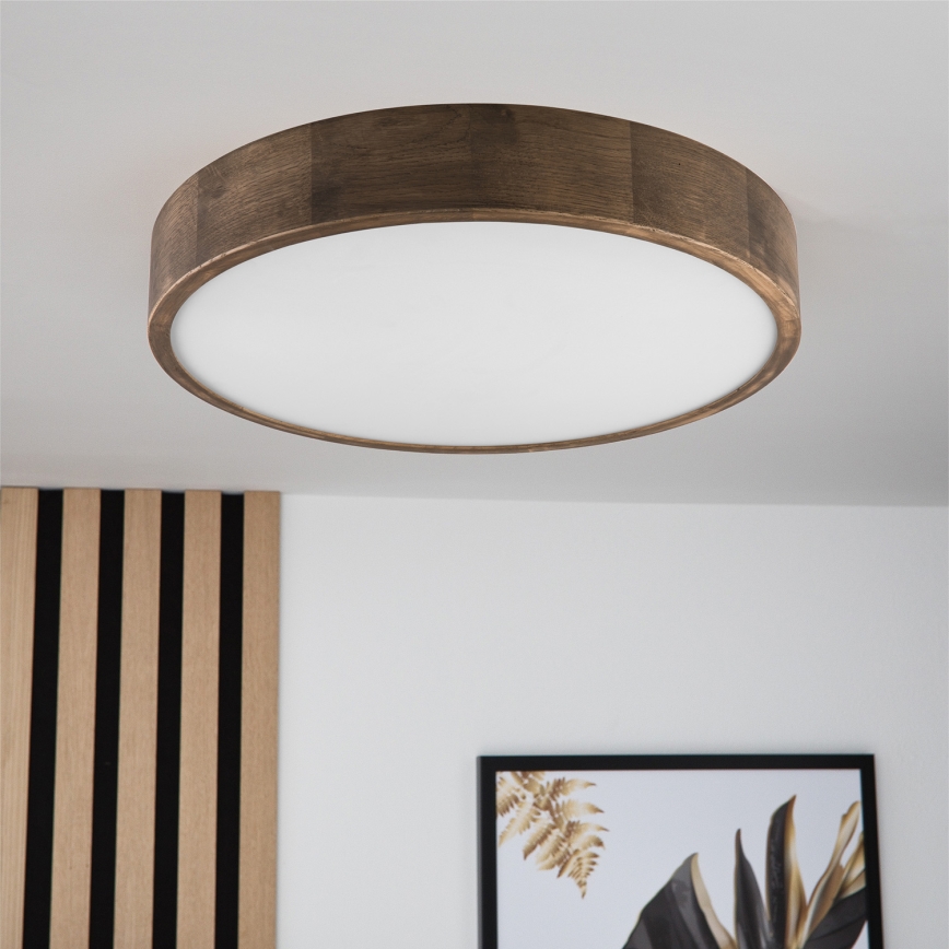 Brilagi - LED Ceiling light CARVALHO 3xE27/60W/230V oak walnut d. 47 cm