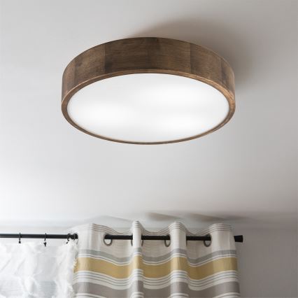 Brilagi - LED Ceiling light CARVALHO 3xE27/60W/230V oak walnut d. 47 cm