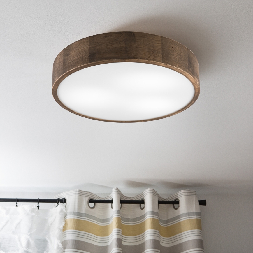 Brilagi - LED Ceiling light CARVALHO 3xE27/60W/230V oak walnut d. 47 cm