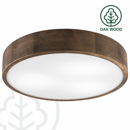 Brilagi - LED Ceiling light CARVALHO 3xE27/60W/230V oak walnut d. 47 cm