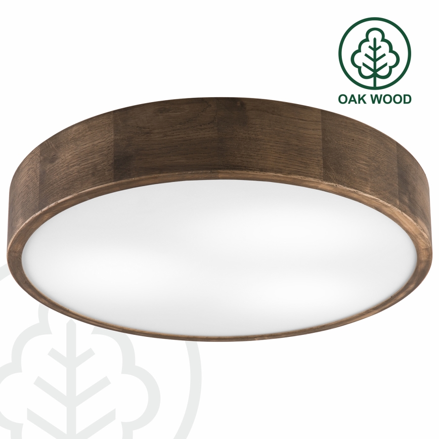 Brilagi - LED Ceiling light CARVALHO 3xE27/60W/230V oak walnut d. 47 cm