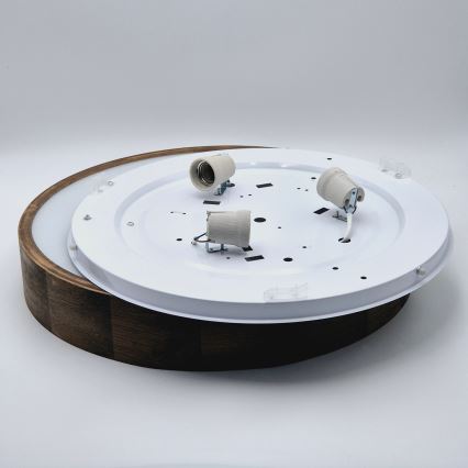 Brilagi - LED Ceiling light CARVALHO 3xE27/60W/230V oak walnut d. 47 cm