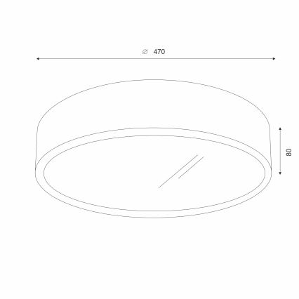 Brilagi - LED Ceiling light CARVALHO 3xE27/60W/230V oak walnut d. 47 cm