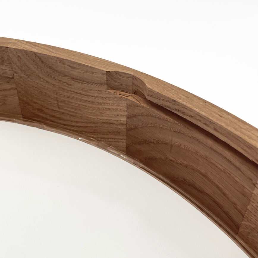 Brilagi - LED ceiling light CARVALHO 4xE27/60W/230V oak-cherry dia. 57.5 cm
