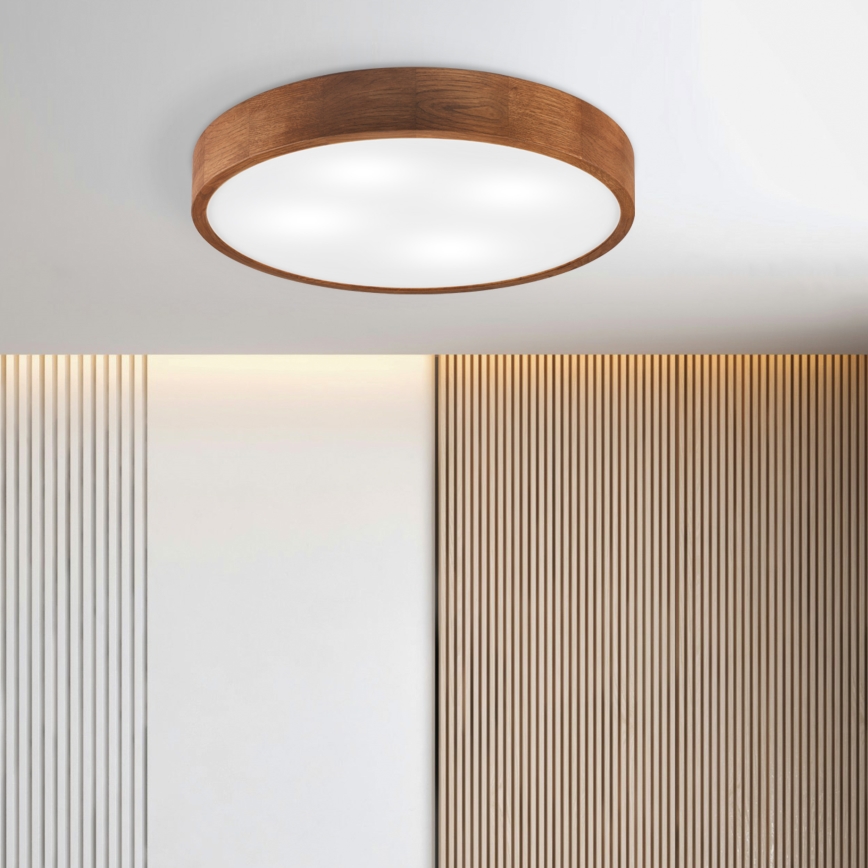 Brilagi - LED Ceiling Light CARVALHO 4xE27/60W/230V oak cherry Ø 57.5 cm