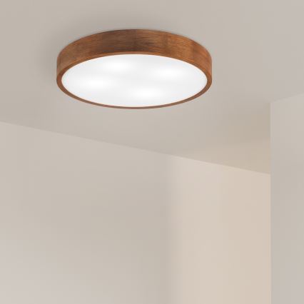 Brilagi - LED Ceiling Light CARVALHO 4xE27/60W/230V oak cherry Ø 57.5 cm