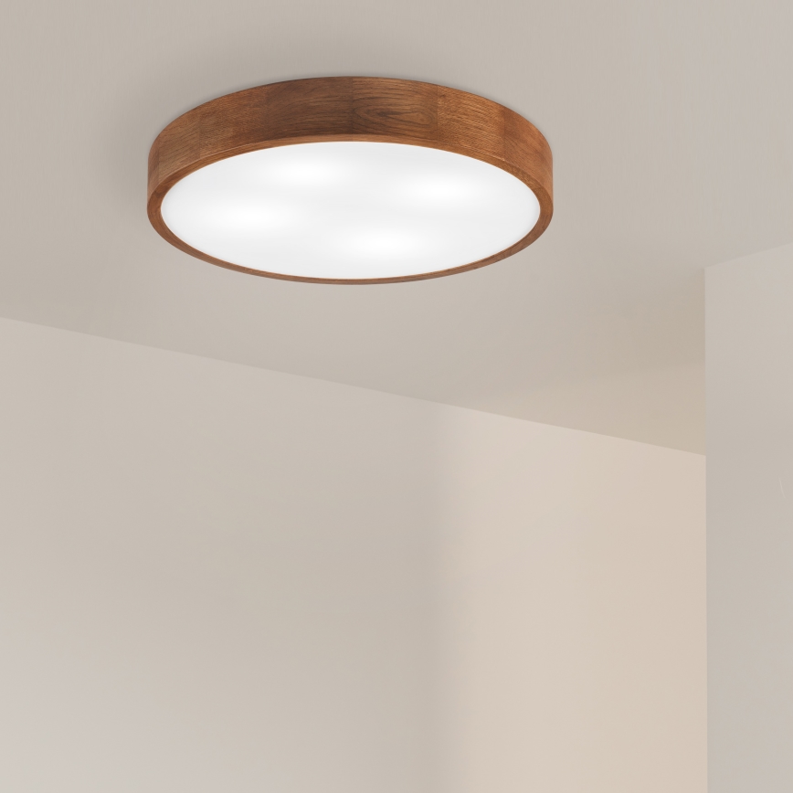 Brilagi - LED Ceiling Light CARVALHO 4xE27/60W/230V oak cherry Ø 57.5 cm