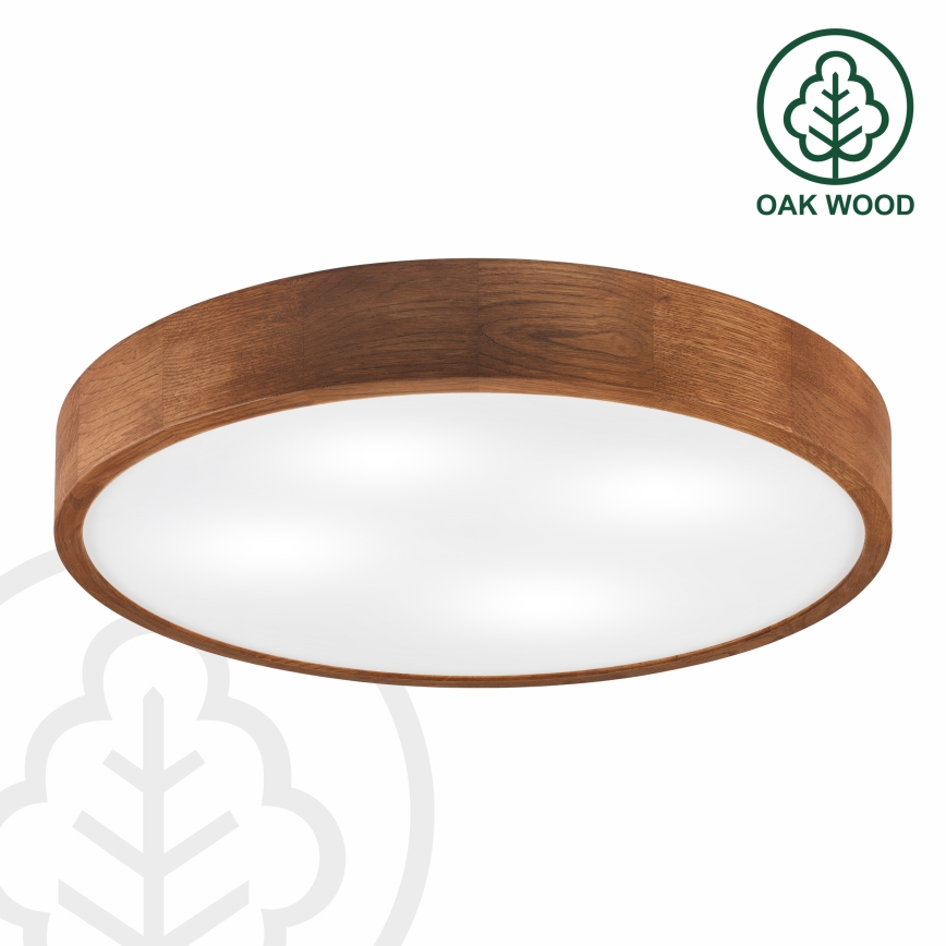 Brilagi - LED Ceiling Light CARVALHO 4xE27/60W/230V oak cherry Ø 57.5 cm
