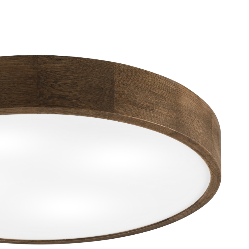 Brilagi - LED ceiling light CARVALHO 4xE27/60W/230V oak-walnut Ø 57.5 cm