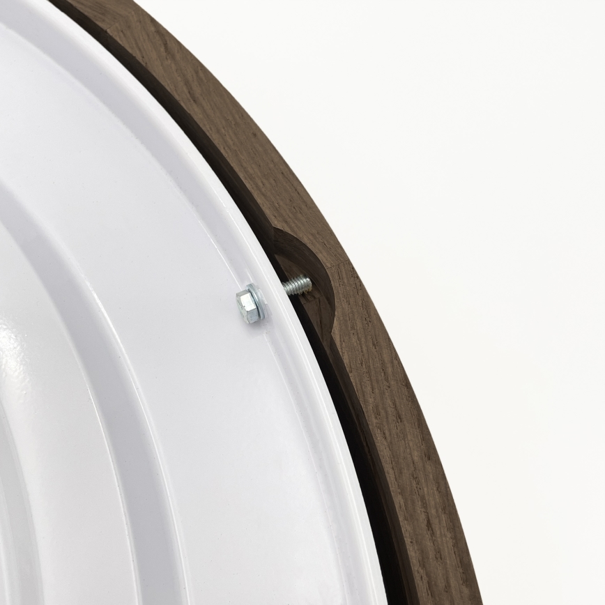 Brilagi - LED ceiling light CARVALHO 4xE27/60W/230V oak-walnut Ø 57.5 cm