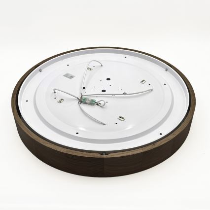 Brilagi - LED ceiling light CARVALHO 4xE27/60W/230V oak-walnut Ø 57.5 cm