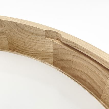 Brilagi - LED Ceiling Light CARVALHO 4xE27/60W/230V Oak Ø 57.5 cm