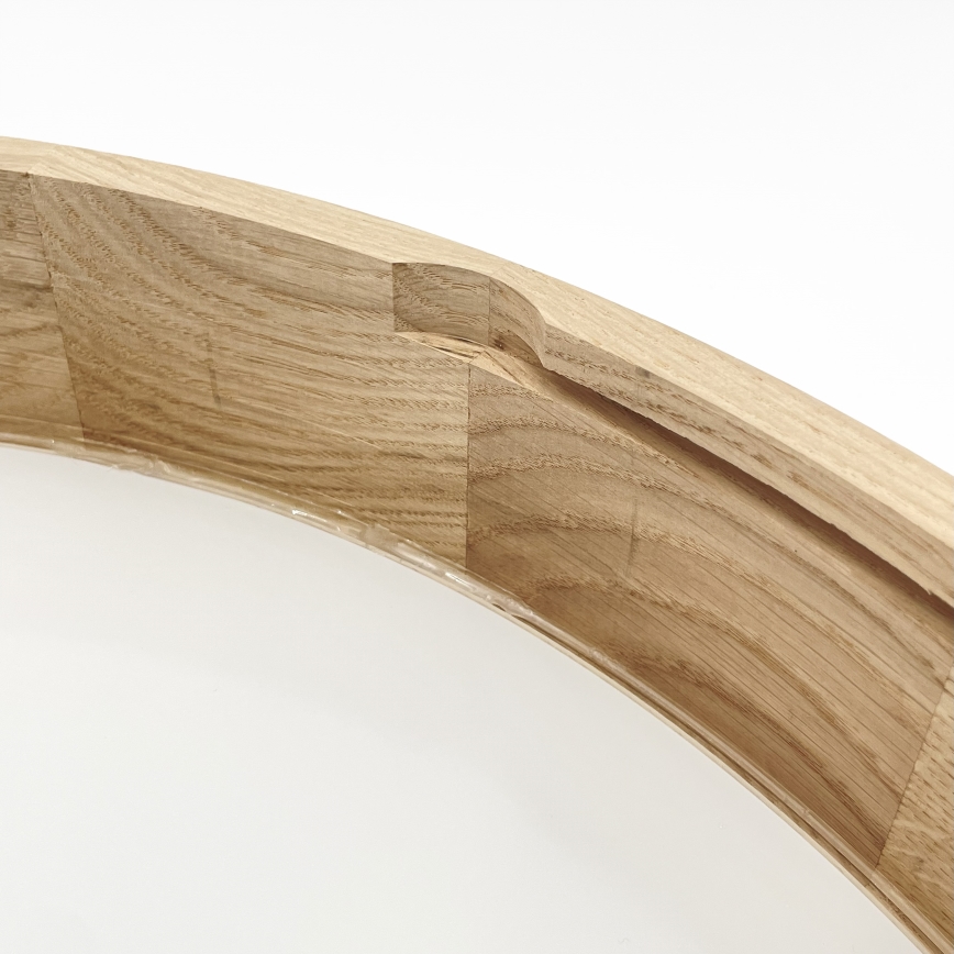 Brilagi - LED Ceiling Light CARVALHO 4xE27/60W/230V Oak Ø 57.5 cm