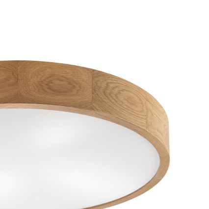Brilagi - LED Ceiling Light CARVALHO 4xE27/60W/230V Oak Ø 57.5 cm