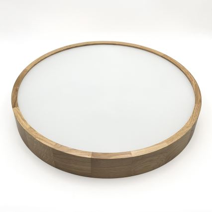 Brilagi - LED Ceiling Light CARVALHO 4xE27/60W/230V Oak Ø 57.5 cm
