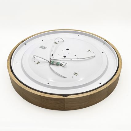 Brilagi - LED Ceiling Light CARVALHO 4xE27/60W/230V Oak Ø 57.5 cm