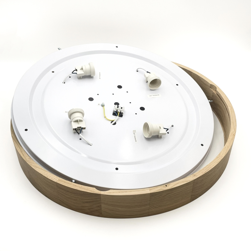 Brilagi - LED Ceiling Light CARVALHO 4xE27/60W/230V Oak Ø 57.5 cm