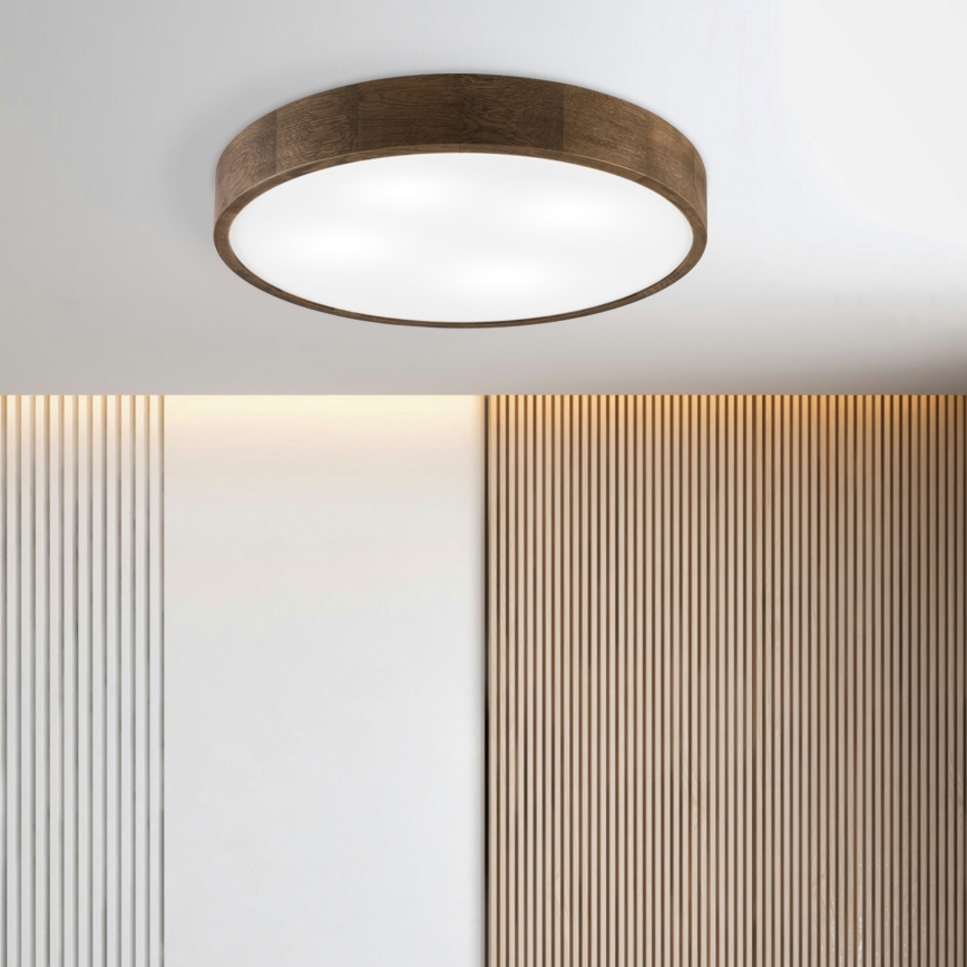 Brilagi - LED Ceiling Light CARVALHO 4xE27/60W/230V walnut ø 57.5 cm