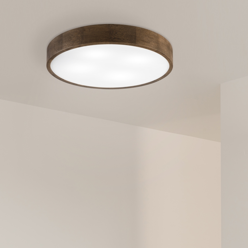 Brilagi - LED Ceiling Light CARVALHO 4xE27/60W/230V walnut ø 57.5 cm